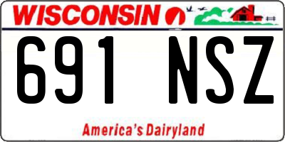 WI license plate 691NSZ