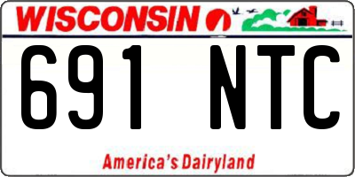WI license plate 691NTC