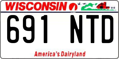 WI license plate 691NTD
