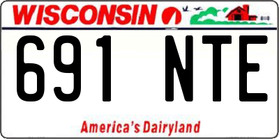 WI license plate 691NTE