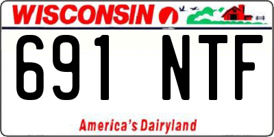 WI license plate 691NTF
