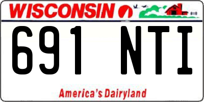 WI license plate 691NTI