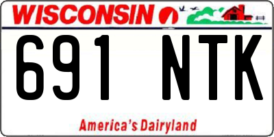 WI license plate 691NTK
