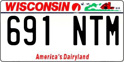 WI license plate 691NTM