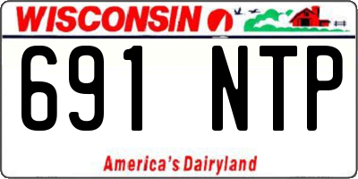 WI license plate 691NTP