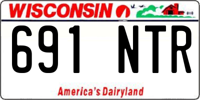 WI license plate 691NTR