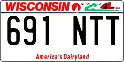 WI license plate 691NTT