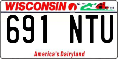 WI license plate 691NTU