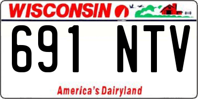 WI license plate 691NTV
