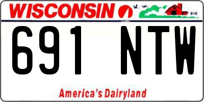 WI license plate 691NTW