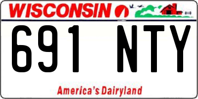 WI license plate 691NTY
