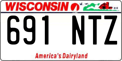 WI license plate 691NTZ