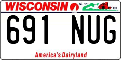 WI license plate 691NUG