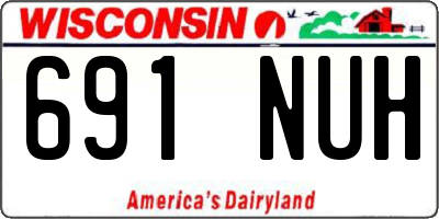 WI license plate 691NUH