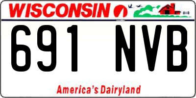 WI license plate 691NVB