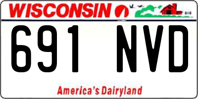 WI license plate 691NVD