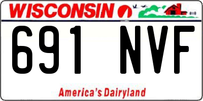 WI license plate 691NVF