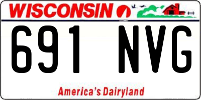 WI license plate 691NVG