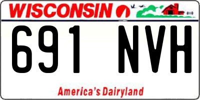 WI license plate 691NVH