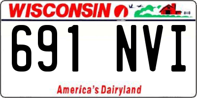 WI license plate 691NVI