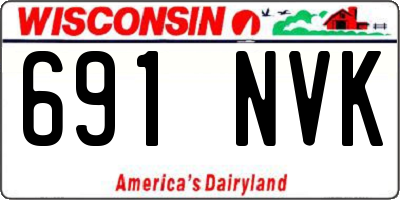 WI license plate 691NVK