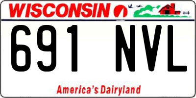 WI license plate 691NVL