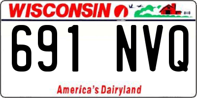 WI license plate 691NVQ