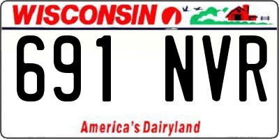WI license plate 691NVR
