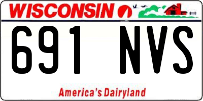WI license plate 691NVS