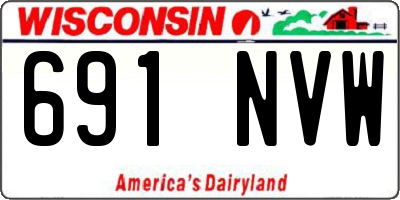WI license plate 691NVW