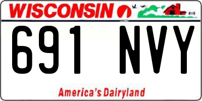WI license plate 691NVY