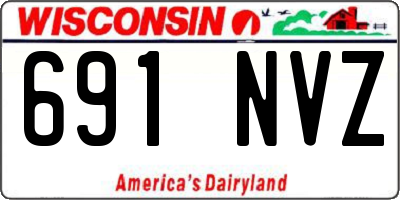 WI license plate 691NVZ