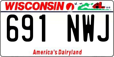 WI license plate 691NWJ