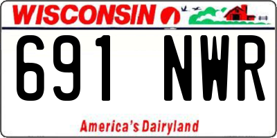WI license plate 691NWR