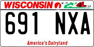 WI license plate 691NXA