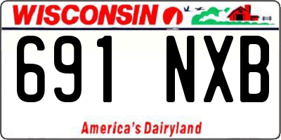 WI license plate 691NXB