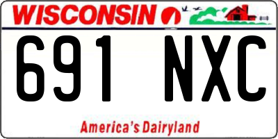 WI license plate 691NXC