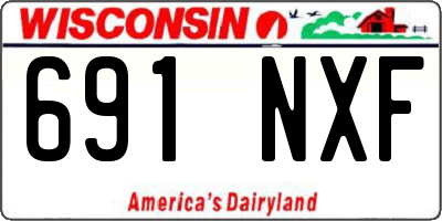 WI license plate 691NXF