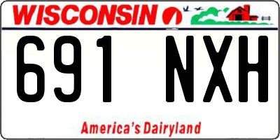 WI license plate 691NXH