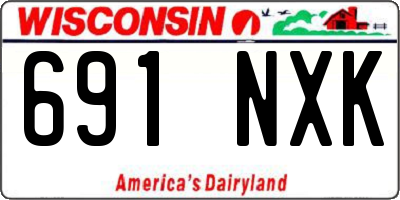 WI license plate 691NXK