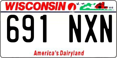 WI license plate 691NXN
