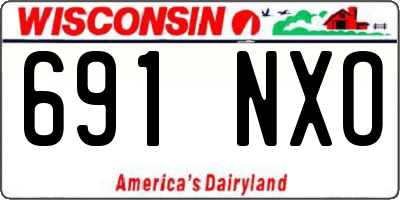 WI license plate 691NXO