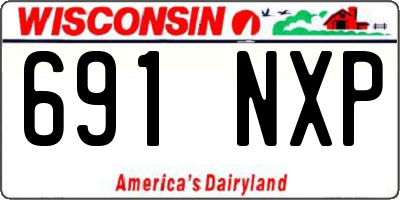 WI license plate 691NXP