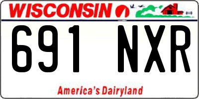 WI license plate 691NXR