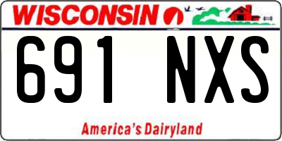 WI license plate 691NXS