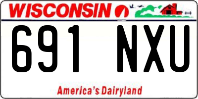 WI license plate 691NXU