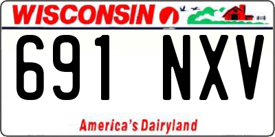 WI license plate 691NXV