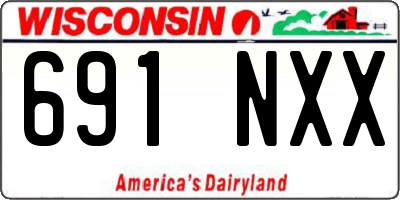 WI license plate 691NXX