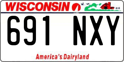 WI license plate 691NXY