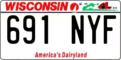 WI license plate 691NYF